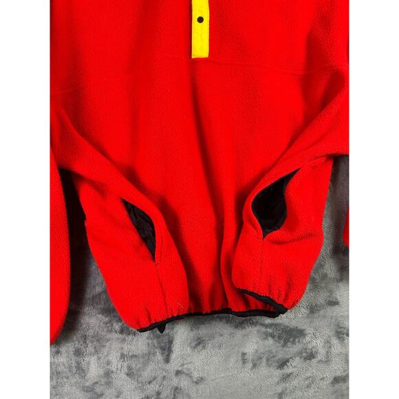 Vintage Marlboro Adventure Team‎ Fleece Pullover XL Red Yellow 90s Retro Grunge - Picture 4 of 10